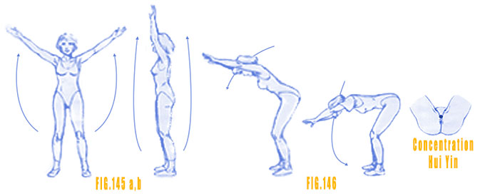 Les 2 mains rejoignant les pieds renforcent la taille et les reins